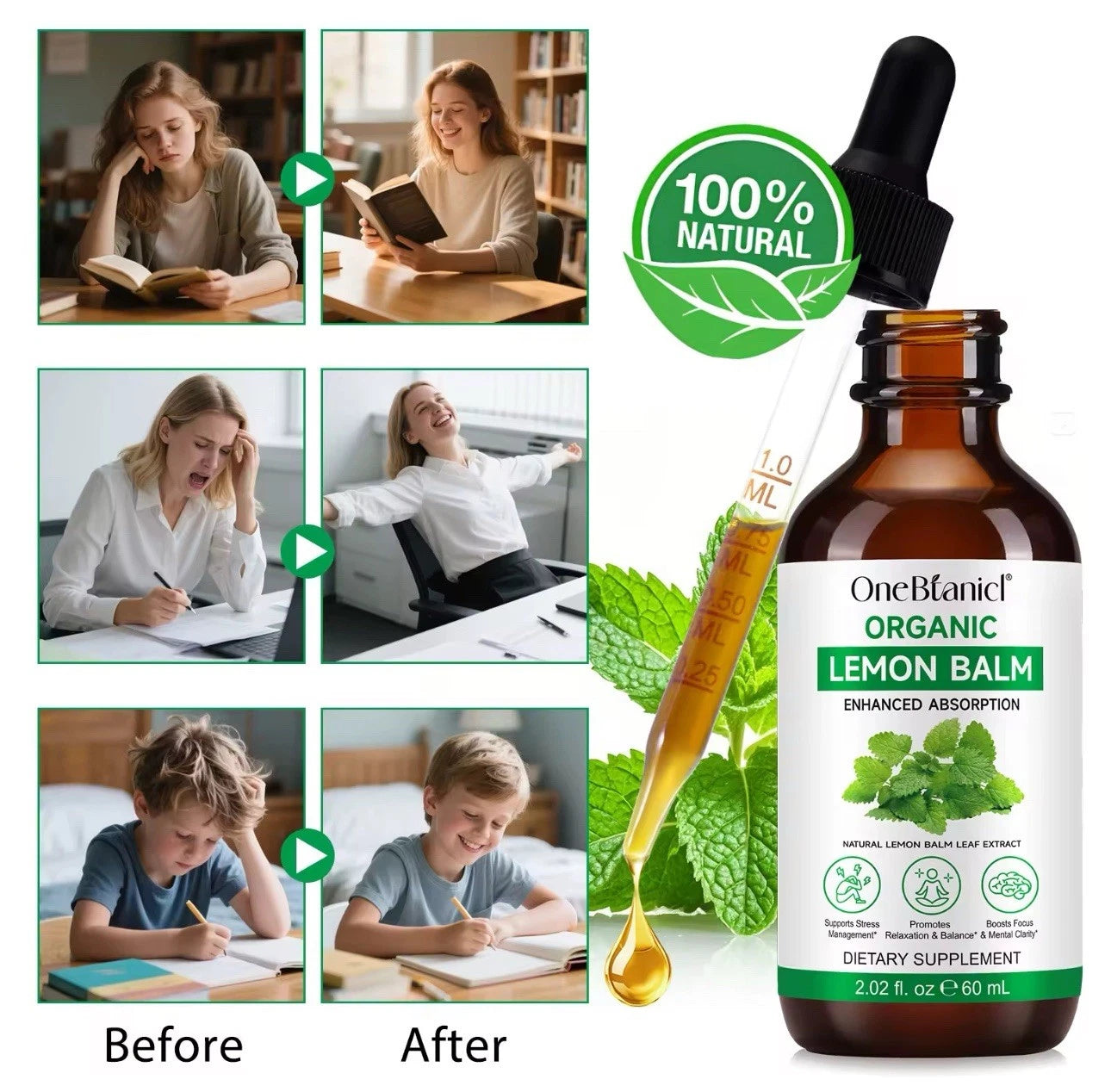Lemon Balm Tincture - getforceup