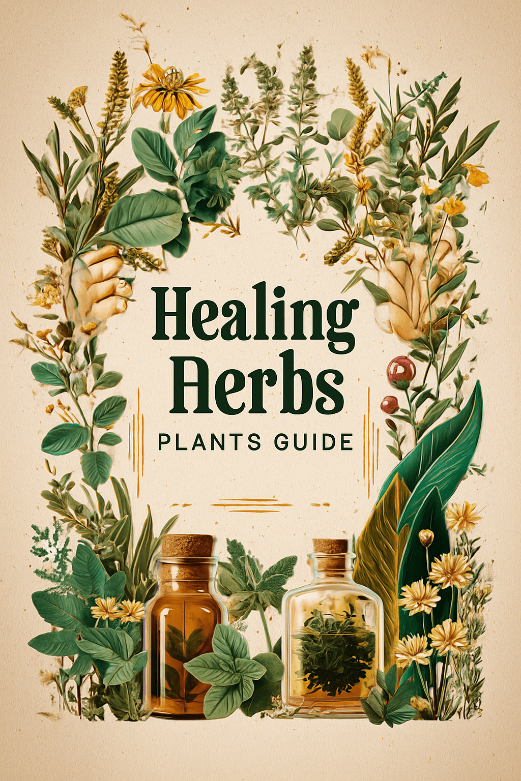 Ultimate Healing Plants & Herbs guide by Forceup featuring various plants and herbs for natural healing.