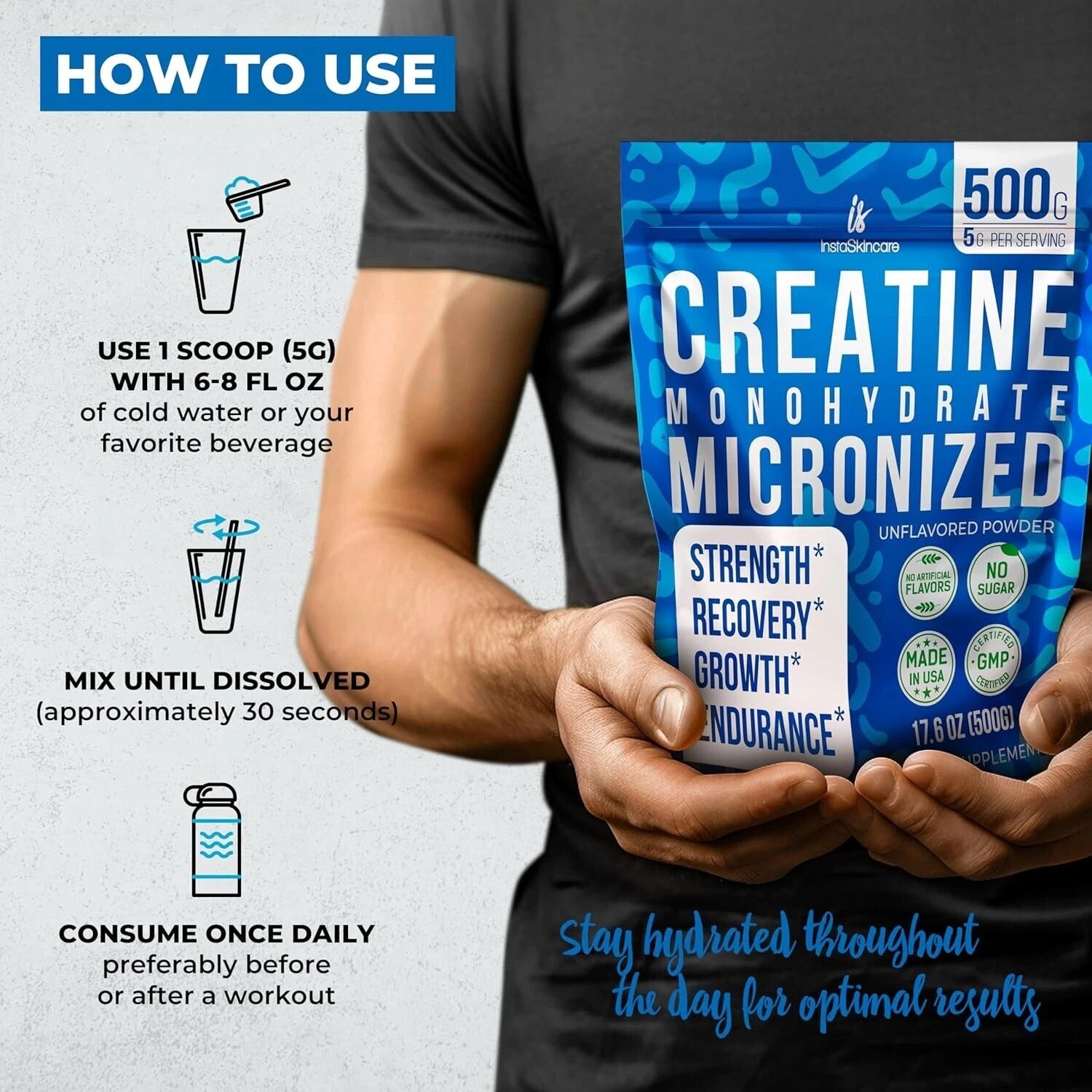 Creatine Monohydrate - getforceup